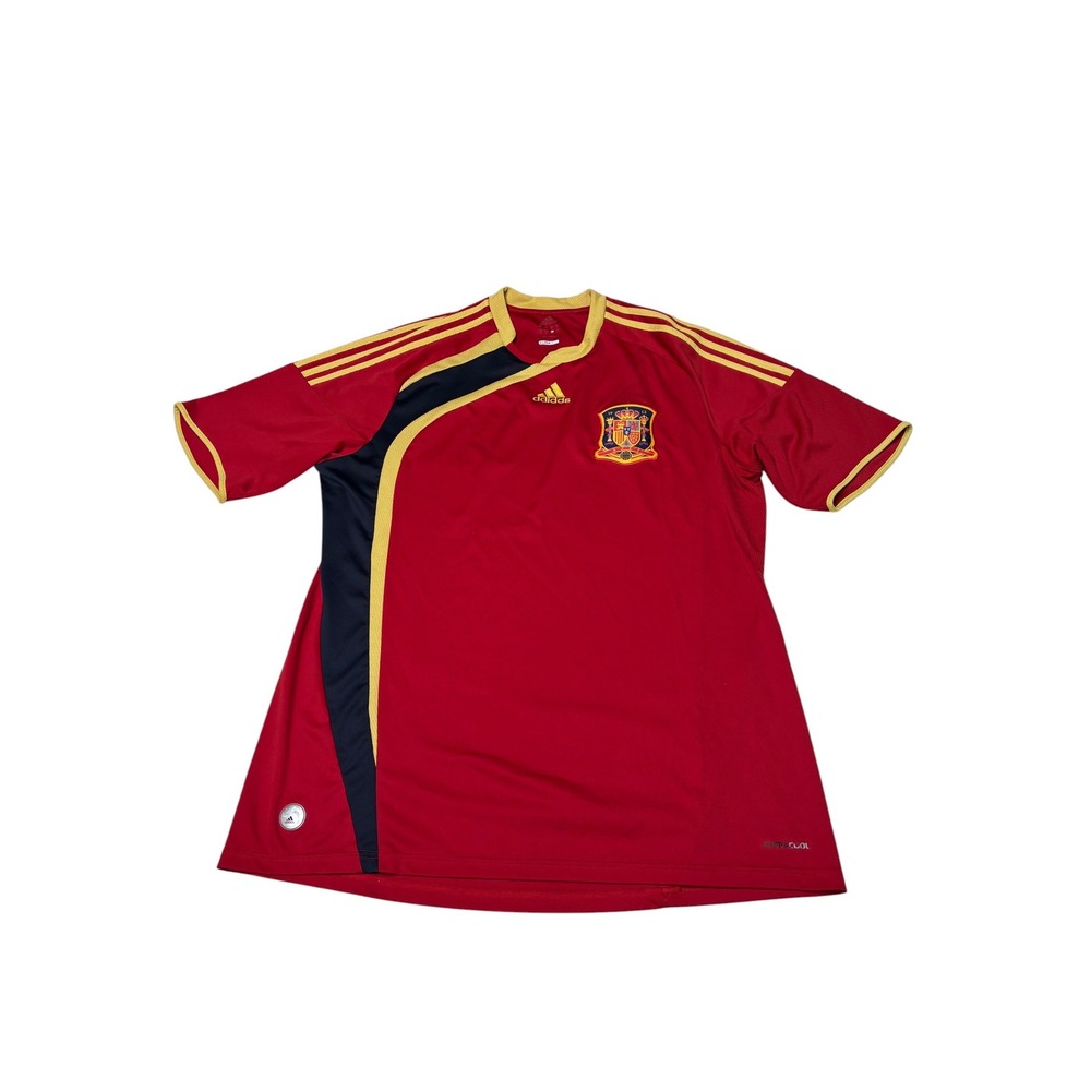 Adidas Spain National Team Soccer Jersey Red 2009 Clima365 Mens XL P06574 AZB001